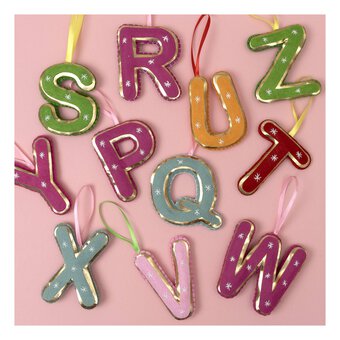 Hanging Felt Letter Z Decoration