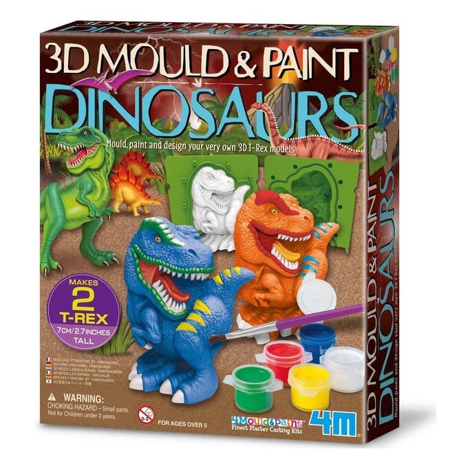 3D Dinosaur Mould and Paint Kit image number 1