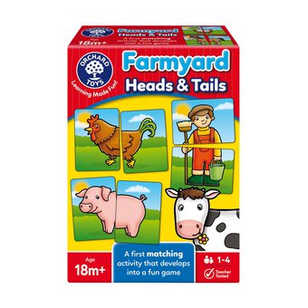 Orchard Toys Farmyard Heads and Tails Game