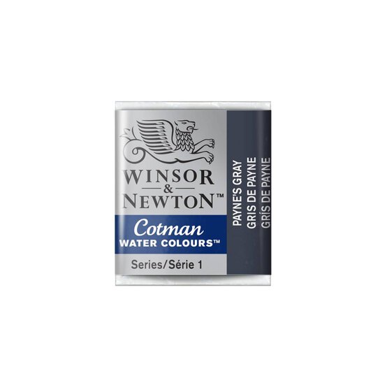 Winsor & Newton Payne's Gray Cotman Watercolour Half Pan  image number 1