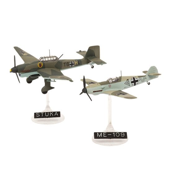 Revell Messerschmitt BF109E and JU87B Stuka Model Set 1:144 image number 2