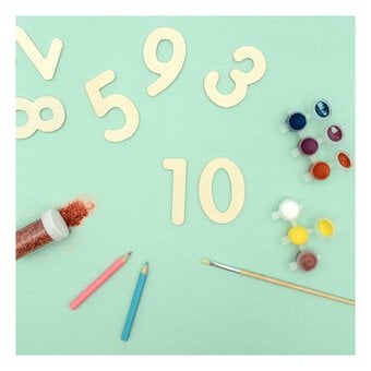 Wooden Numbers 10 Pack 