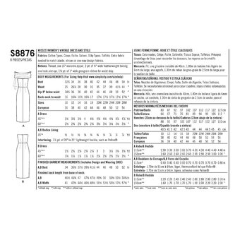 Simplicity Women's Dresses Sewing Pattern S8876 (AA 10-18)