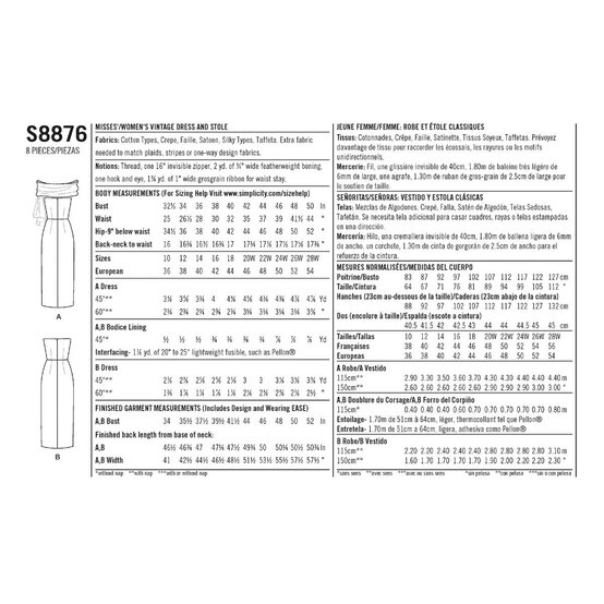 Simplicity Women's Dresses Sewing Pattern S8876 (AA 10-18) image number 2
