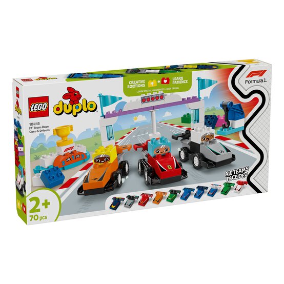 LEGO DUPLO F1 Team Race Cars and Drivers image number 1