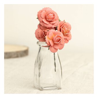 Champagne Clara Flower Wired Floral Picks 4 Pieces