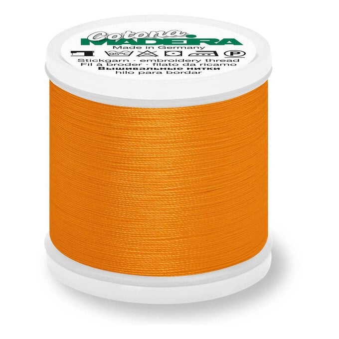 Madeira Orange Cotona 30 Thread 200m (604) image number 1