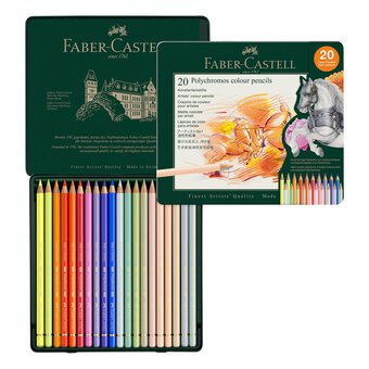 Faber-Castell Polychromos Artists' Colour Pencils 20 Pack
