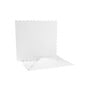 White Scalloped Cards and Envelopes 6 x 6 Inches 25 Pack image number 1