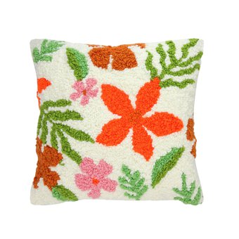 Floral Punch Needle Cushion Kit 