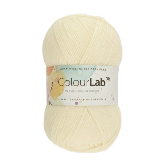 West Yorkshire Spinners Arctic White ColourLab DK 100g image number 1