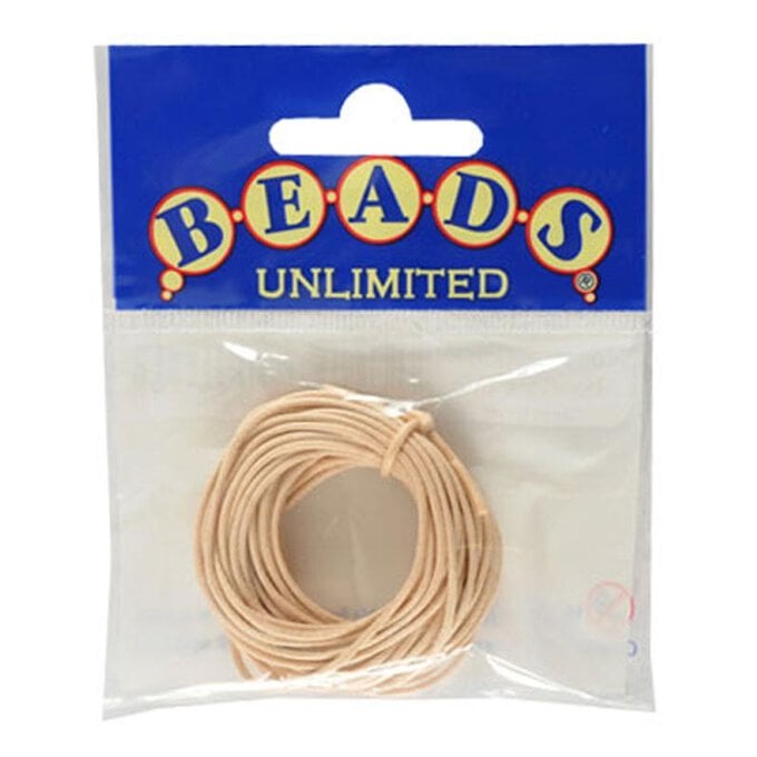 Beads Unlimited Natural Thin Bootlace 3m image number 1