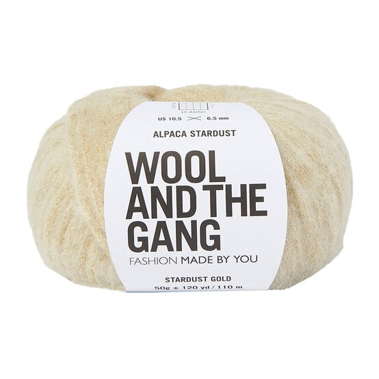 Wool and the Gang Stardust Gold Alpaca Stardust 50g image number 1