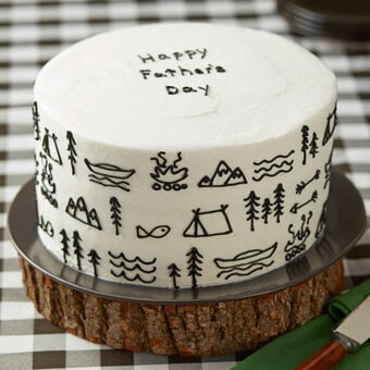 How to Make a Checkerboard Father's Day Cake