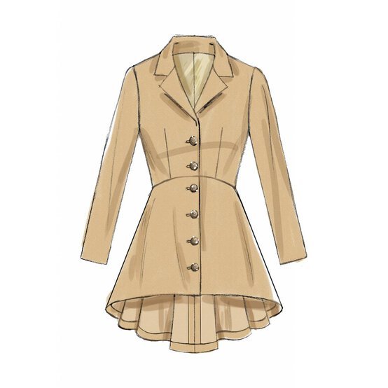 McCall’s Peplum Jackets Sewing Pattern M7513 (6-14) image number 4