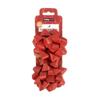 Red Kraft Bows 10cm 2 Pack image number 4