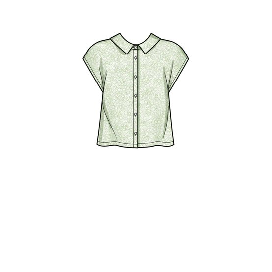 Simplicity Women&rsquo;s Button Down Top Sewing Pattern S9646 (18-26) image number 3