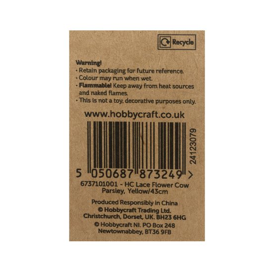 Yellow Cow Parsley Stem 43cm image number 5