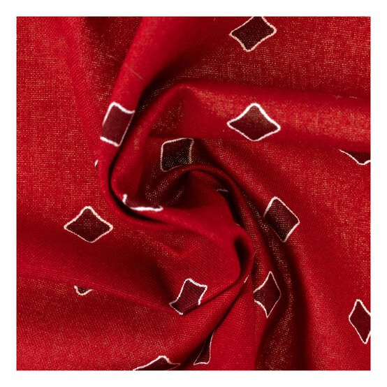 Red Diamond Single Cotton Fat Quarter image number 2