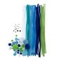 Ocean Pipe Cleaners and Pom Poms Craft Pack 80 Pieces image number 1