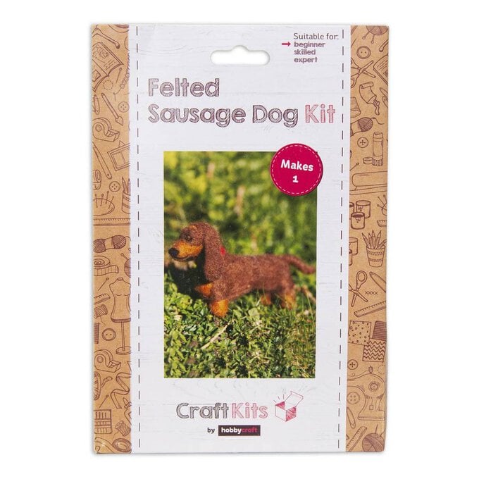 Felted Sausage Dog Kit image number 1