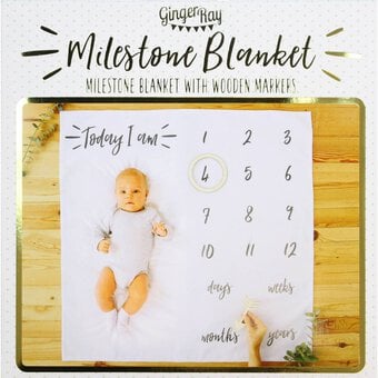 Ginger Ray Oh Baby Milestone Mat image number 3
