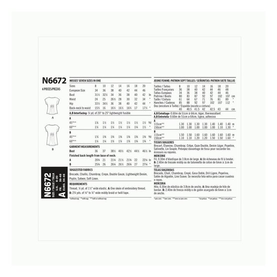 New Look Women's Top Sewing Pattern N6672 image number 2