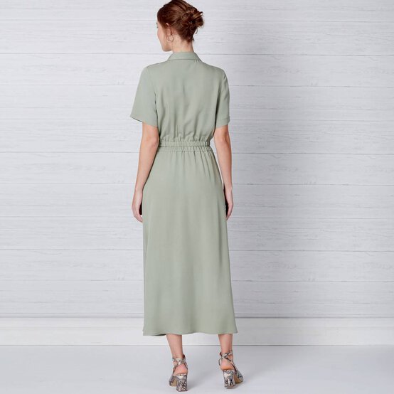 New Look Women's Button Dress Sewing Pattern N6651 image number 6