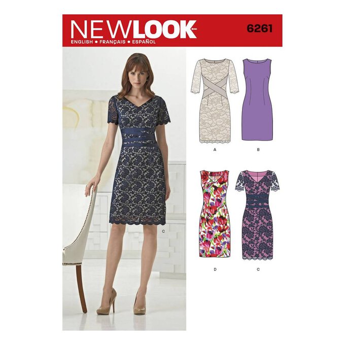 New Look Women's Dress Sewing Pattern 6261 | Hobbycraft