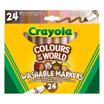 Crayola Colours of the World Washable Markers 24 Pack