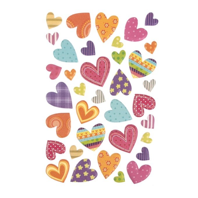 Heart Puffy Stickers image number 1