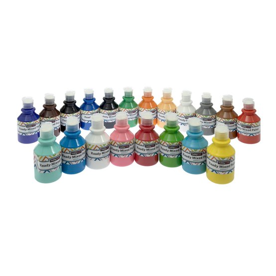 Assorted Ready Mixed Paint 150ml 20 Pack image number 1