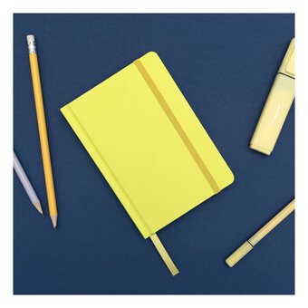 Yellow Lined Notebook A6  