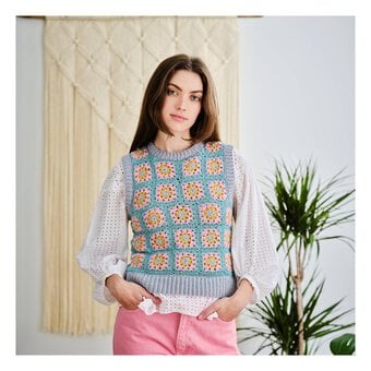Knitcraft Crochet Flower Vest Digital Pattern 0298 image number 2