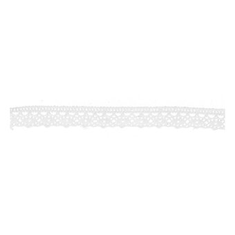 White 25mm Cotton Lace Trim by the Metre