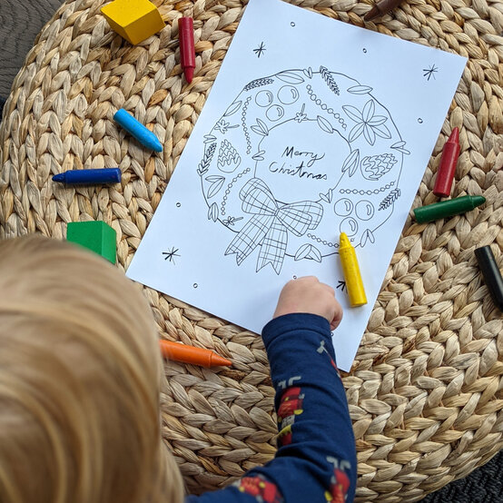 FREE Christmas and Winter Colouring Downloads image number 1