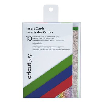 Cricut Joy Rainbow Scales Insert Cards 4.25 x 5.5 Inches 10 Pack