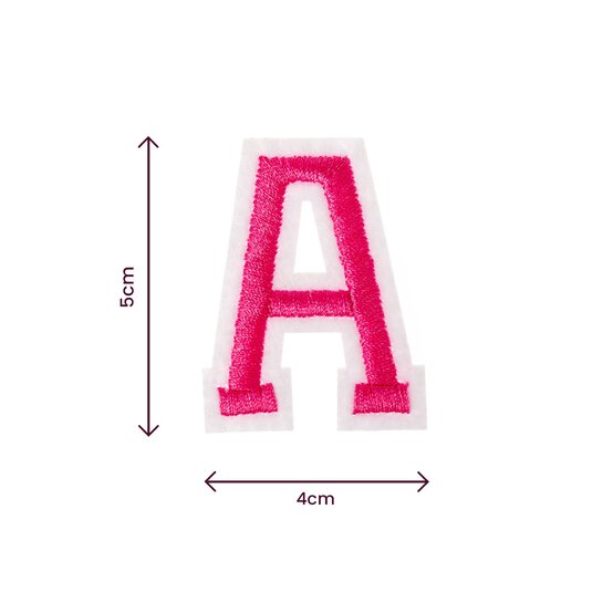 Pink Alphabet Fabric Letters 26 Pack image number 4