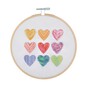 Trimits Ombre Hearts Embroidery Hoop Kit image number 2