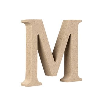 MDF Wooden Letter M 8cm