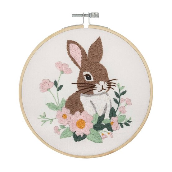 Trimits Rabbit Embroidery Hoop Kit image number 2