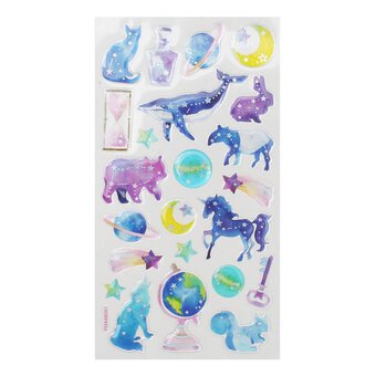 Watercolour Animal Gel Stickers image number 2