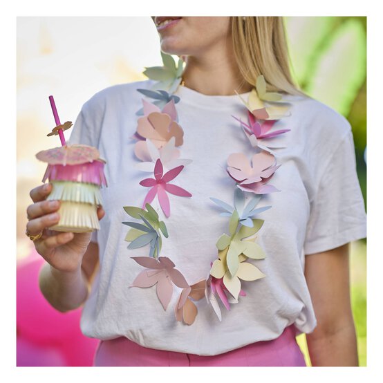 Ginger Ray Tropical Paper Flower Garland image number 1