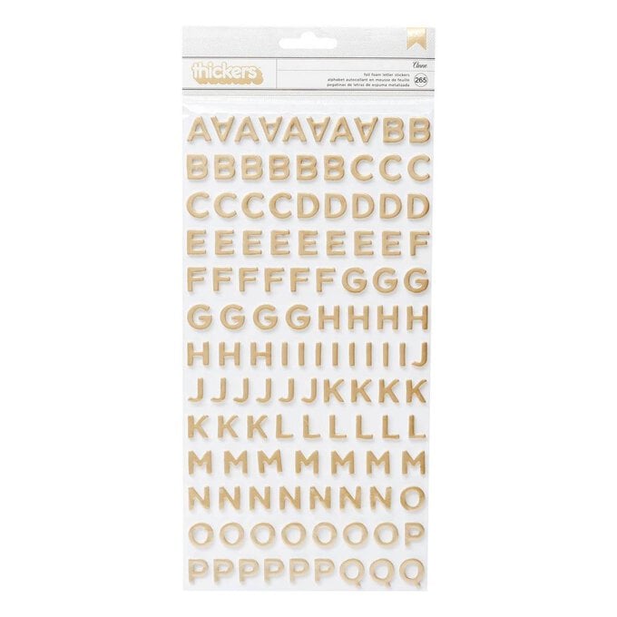 Jen Hadfield Anne Foil Foam Letter Thickers Stickers 265 Pieces image number 1