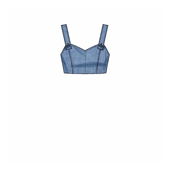 Simplicity Crop Top and Skirts Sewing Pattern S9552 (16-24) image number 5