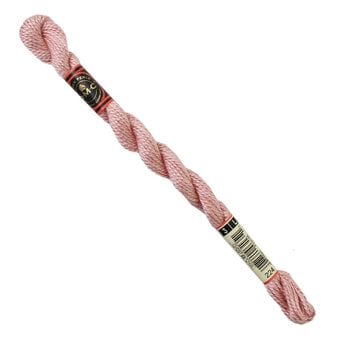 DMC Pink Pearl Cotton Thread Size 3 15m (224)