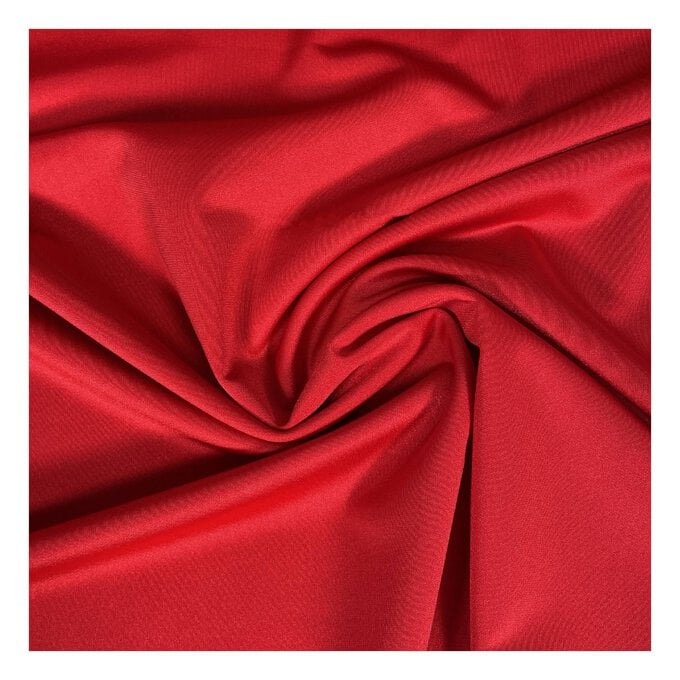 Red Elastane Fabric by the Metre image number 1