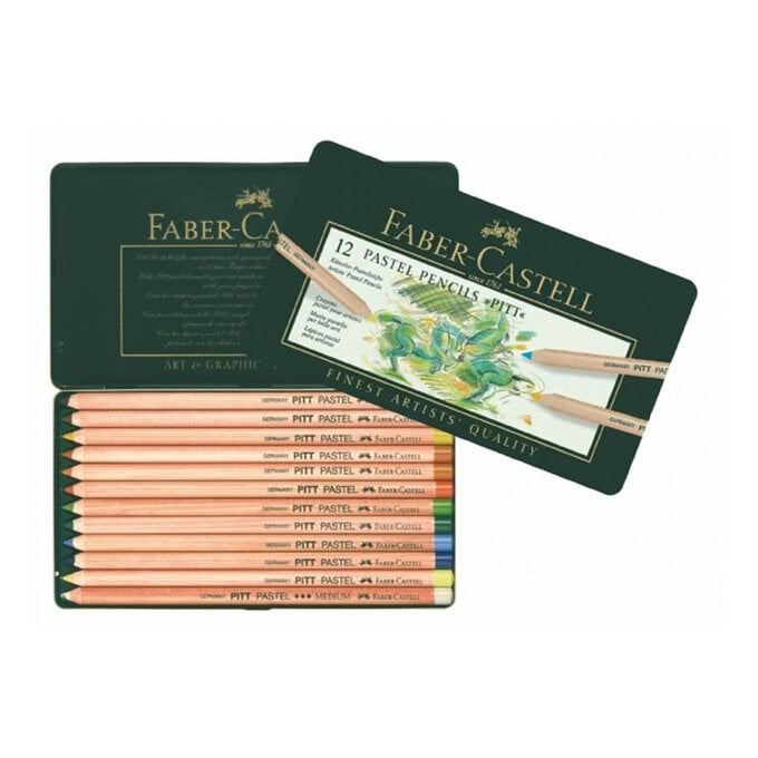 Faber-Castell PITT Pastel Pencils 12 Pack  image number 1