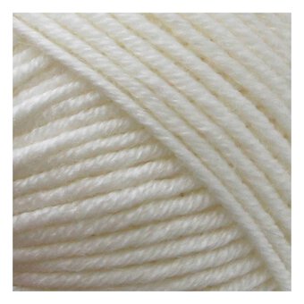 Sirdar White Snuggly Cashmere Merino DK Yarn 50g
