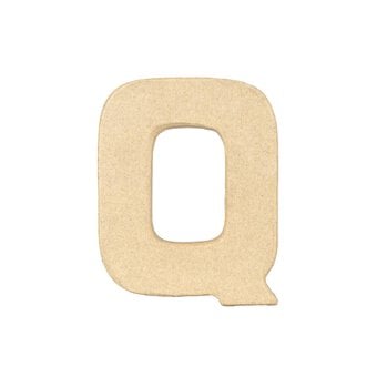Mini Mache Letter Q 10cm image number 5